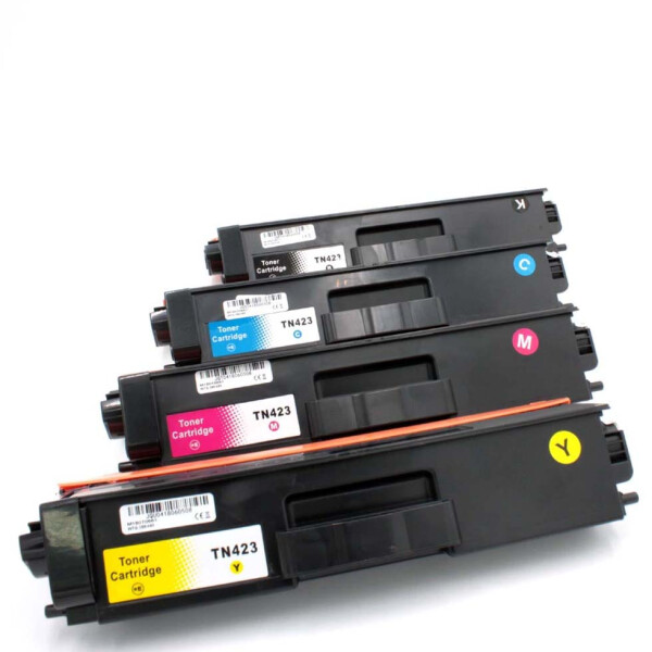 Multipack Alternative 4x Toner zu BROTHER TN-421 TN-423...