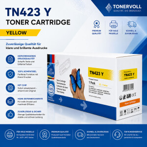Kompatibler XL Toner für Brother TN-423Y Gelb (HC) – Für MFC-L8690CDW / HL-L8260CDW (4.000 Seiten)