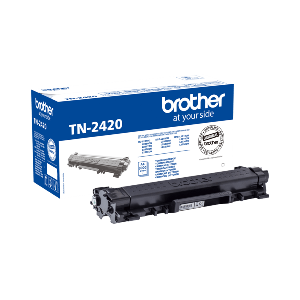 Original Toner BROTHER TN-2420 BK, 3.000 Seiten, OVP