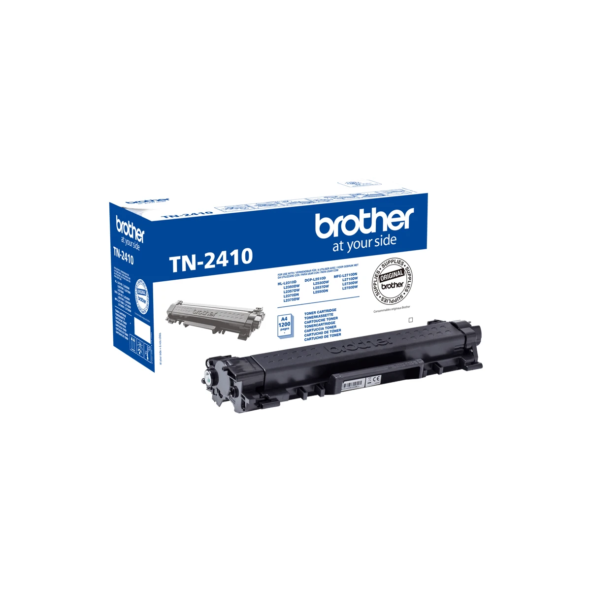 Original Toner BROTHER TN-2410 BK, 1.200 box