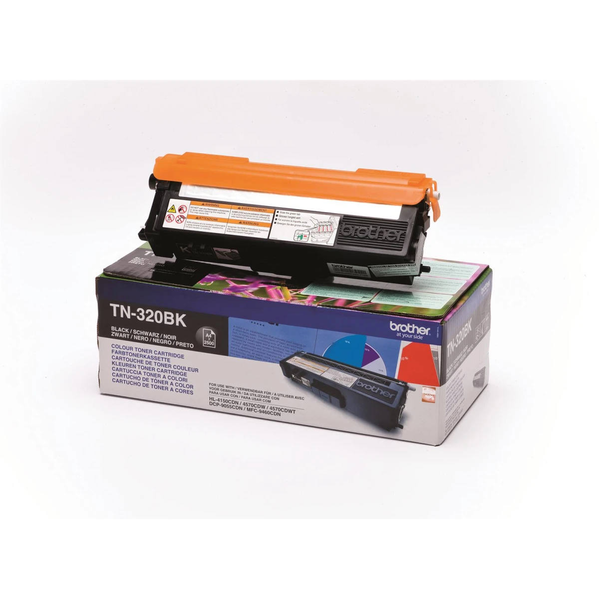 Original Toner BROTHER TN-320BK, 2.500 Seiten, OVP