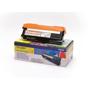 Original Toner BROTHER TN-320Y, 1.500 Seiten, OVP