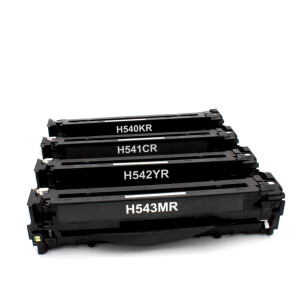 Kompatibel SparSet Toner zu HP CB540A CB541A CB542A CB543A, Nr.125, CMYK