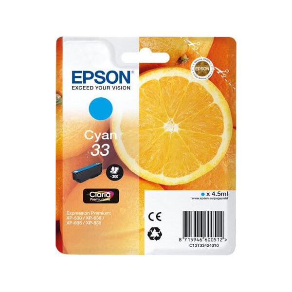 Original Druckerpatrone EPSON T3342, Nr.33 C OVP
