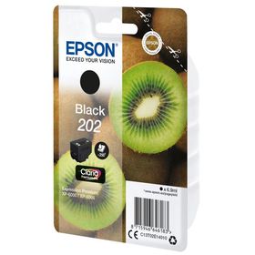 Origina Druckerpatronel Epson C13T02E14010,T 02E140, Nr. 202 Schwarz, 250 Seiten, OVP