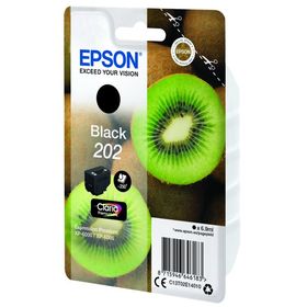 Origina Druckerpatronel Epson C13T02E14010,T 02E140, Nr. 202 Schwarz, 250 Seiten, OVP