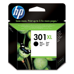 Original Druckerpatrone HP 301XL, CH563EE, BK, 480...