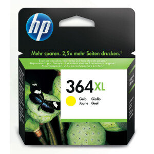 Original Druckerpatrone HP 364XL, CB325EE, Gelb, 750...