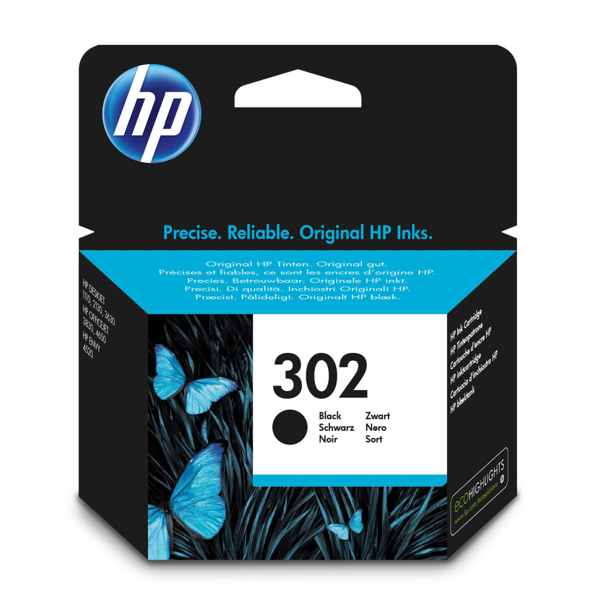 Original Druckerpatrone HP 302, F6U66AE, 170 Seiten BK OVP