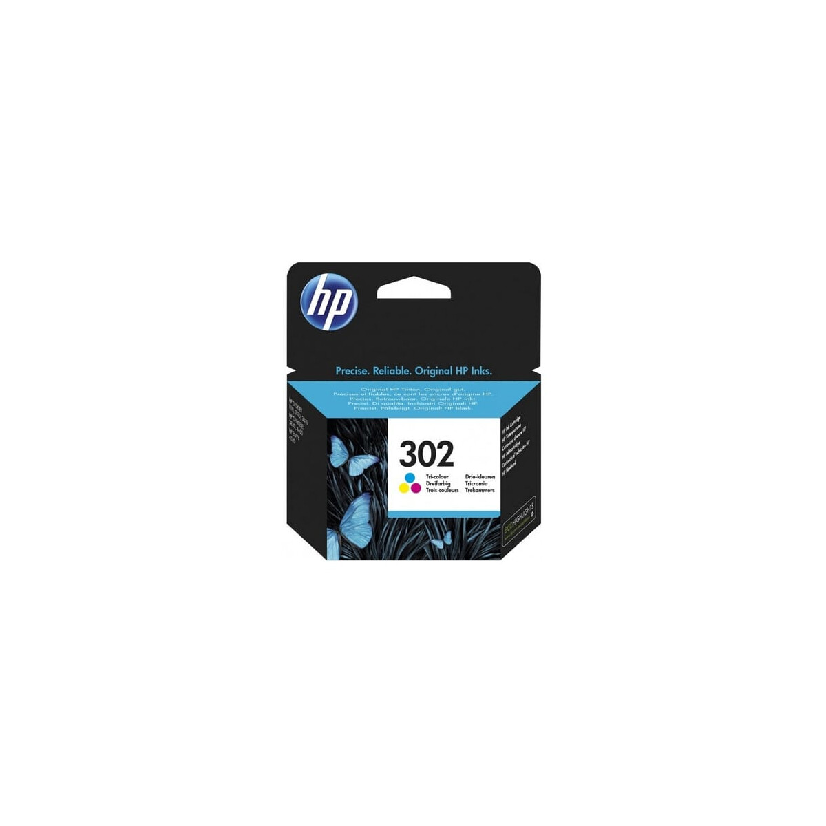 Original Druckerpatrone HP 302, F6U65AE, 150 Seiten, CMY...