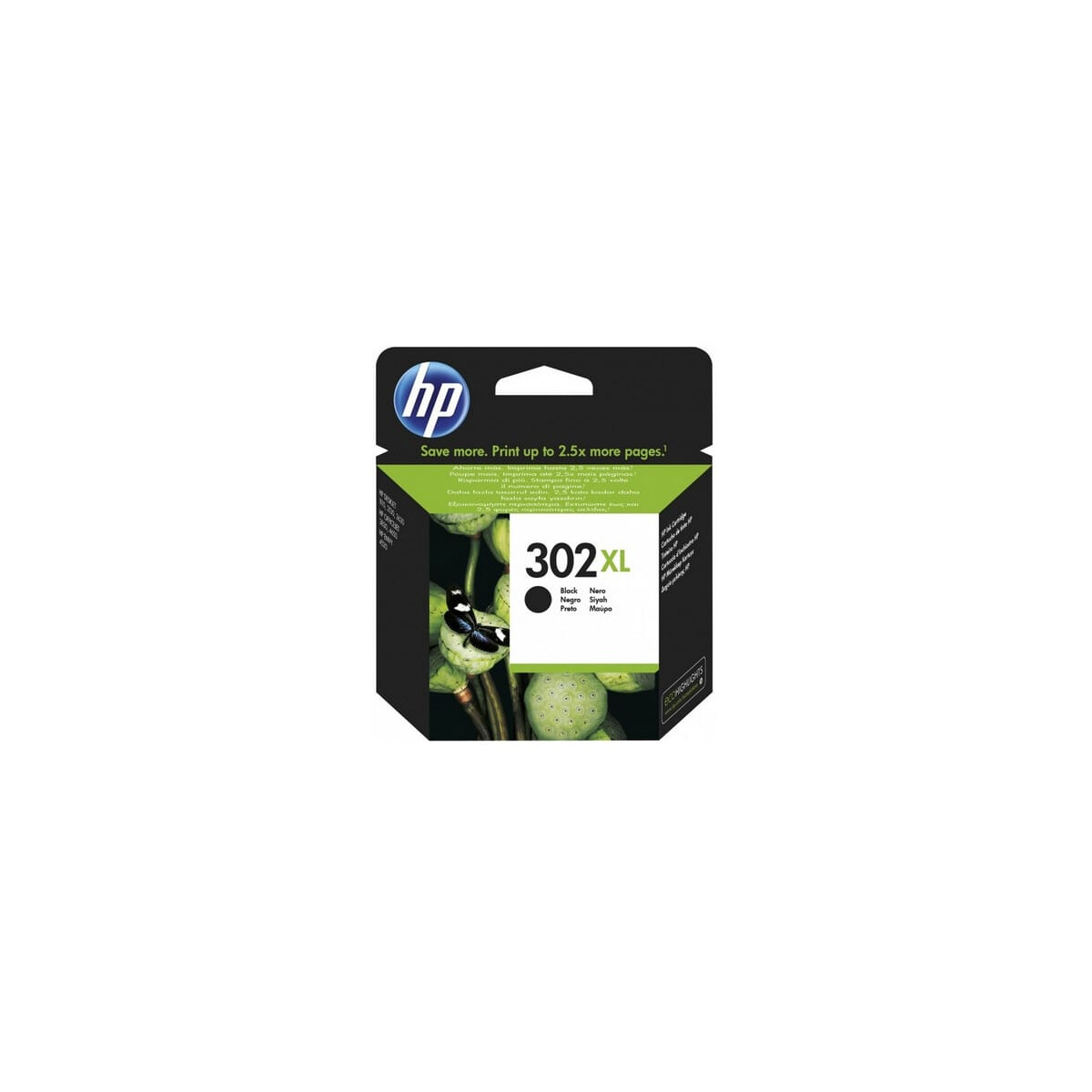 Original Druckerpatrone HP 302XL, F6U68AE, 430 Seiten BK OVP