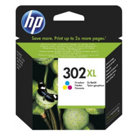 Original Druckerpatrone HP 302XL, F6U67AE, 300 Seiten, CMY Color OVP