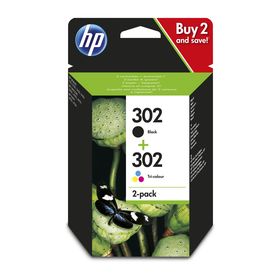 Original Multipack Druckerpatrone HP 302, X4D37AE, CMYK, OVP