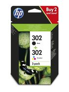 Original Multipack Druckerpatrone HP 302, X4D37AE, CMYK, OVP