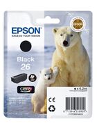 Original Druckerpatrone EPSON T2601, Epson 26, BK OVP