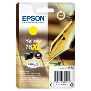 Original Druckerpatrone EPSON T1634, 16XL Y OVP