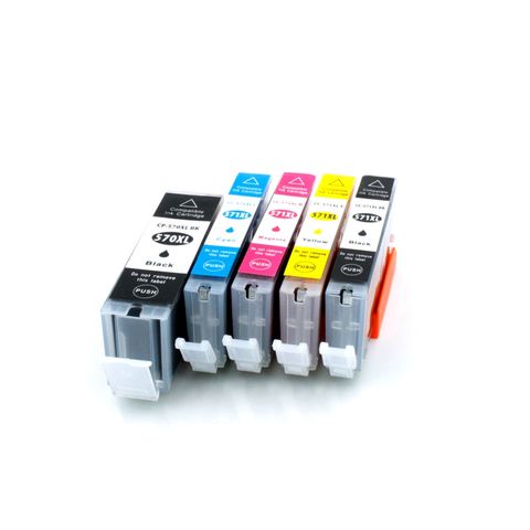 Kompatibel SparSet Druckerpatronen zu CANON PGI570XL / CLI571XL, 1x PGI570 BK und 4x CLI571 CMYK