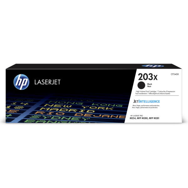 Original Toner HP CF540X 203X, Schwarz 2.300 Seiten