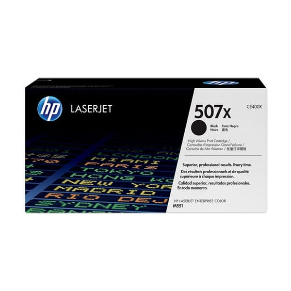 Original Toner zu HP CE400X 507X, Schwarz, 11.000 Seiten