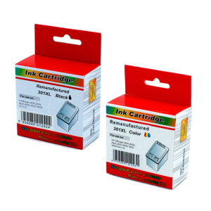 Kompatibel SparSet Druckerpatronen zu HP 301XL, Schwarz +...