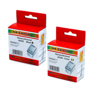 Kompatibel SparSet Druckerpatronen zu HP 302XL, Schwarz +...