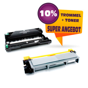 Kompatibel Sparset zu BROTHER DR2300 + TN2320 (Trommel +...