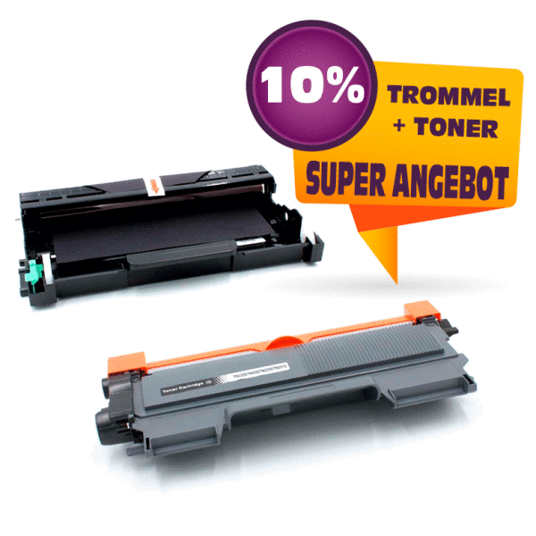 Kompatibel Sparset zu BROTHER DR2200 +TN2220 (Trommel + Toner)