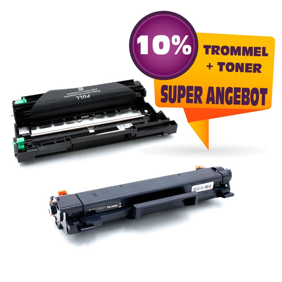 Toner Kompatibel zu Brother TN-2420 XL und Bildtrommel DR-2400 günsti,  31,90 €