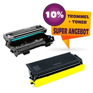 Kompatibel Sparset zu BROTHER DR6000 + TN6600 (Trommel +...