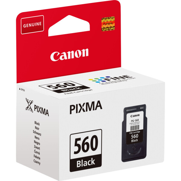 Original Canon Druckerpatrone PG560, Schwarz, 180 Seiten, OVP
