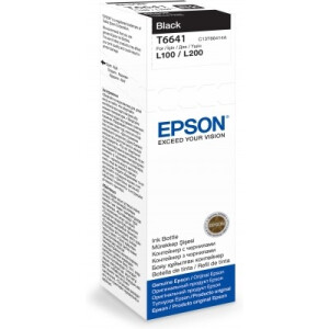 Original Nachfülltinte EPSON ECOTANK T6641 C13T66414A, Schwarz, 70 ml