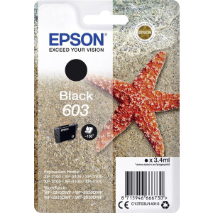Original Druckerpatrone EPSON 603 Schwarz, OVP