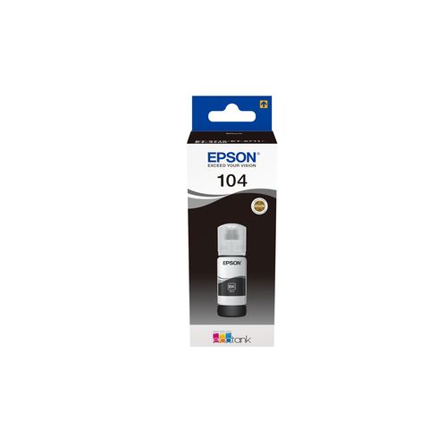 Kompatibel Nachfülltinte zu EPSON ECOTANK T104BK, C13T00P140, Schwarz, 70 ml