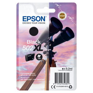 Original Druckerpatrone zu EPSON 502XL, T02W1, Schwarz,...