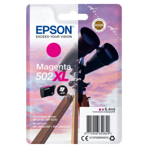 Original Druckerpatrone zu EPSON 502XL, T02W3, Magenta,...