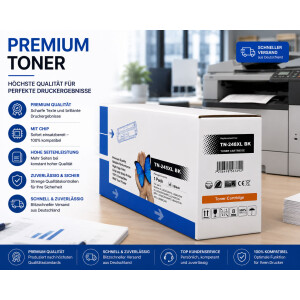 Kompatibel Toner mit CHIP zu Brother TN248XL TN248XLBK fuer HL L3215CW HL L3220CW DCP L3515CDW DCP L3520CDW MFC L3740CDW MFC L3740CDWE Schwarz 3000 Seiten