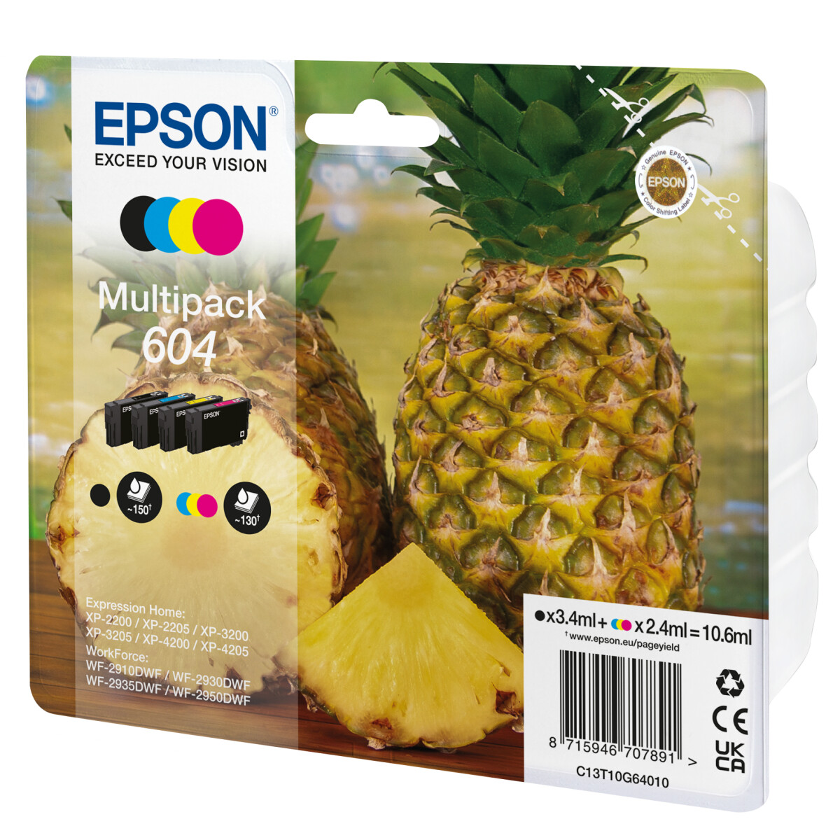 Original Epson 604 Multipack T10G6 BK/C/M/Y