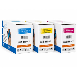 Kompatibel 3xToner SET mit CHIP hohe Kapazitaet zu Brother TN248XL TN248XBK TN248XLC TN248XLM TN248XLY fuer HL L3215CW HL L3220CW DCP L3515CDW DCP L3520CDW MFC L3740CDW CMY Cyan Magenta Yellow Multipack Set