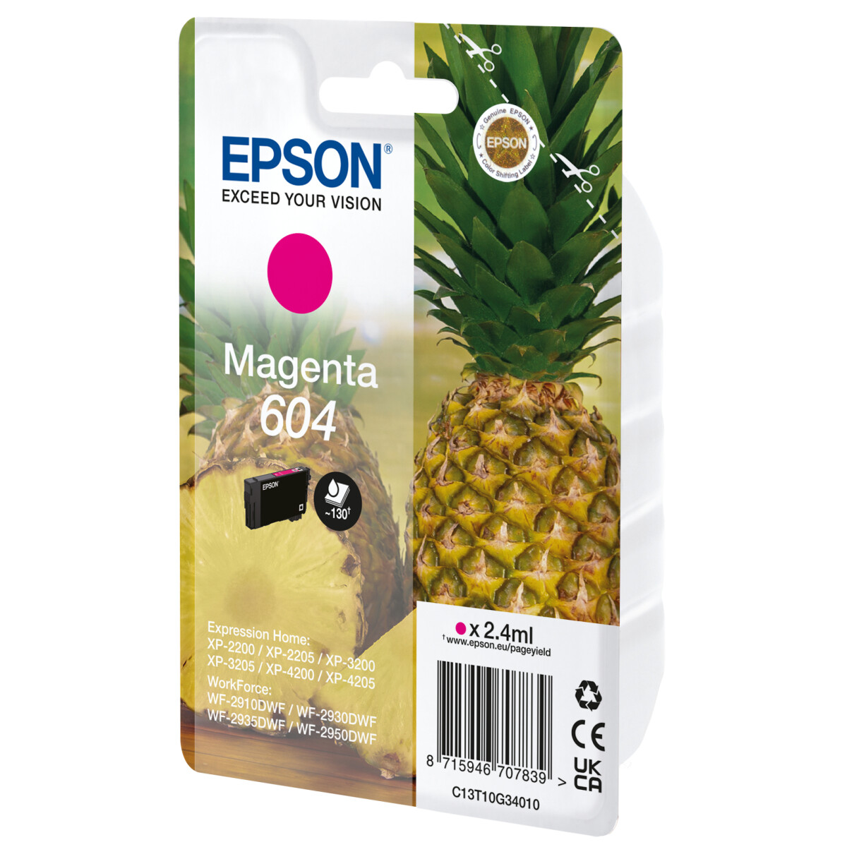 Original Druckerpatrone Epson 604 T10G3 130 Seiten Magenta