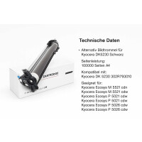 Kompatible Bildtrommel Schwarz für Kyocera DK-5230 Ecosys M5521cdn M5521cdw M5526cdn M5526cdw P5021cdn P5021cdw P5026cdn P5026cdw
