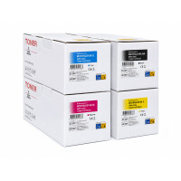 Kompatibles Toner-Set mit Chip für HP 219A (W2190A, W2191A, W2192A, W2193A) – 4er SparSet (CMYK) für Color LaserJet Pro MFP 3302 / 3202