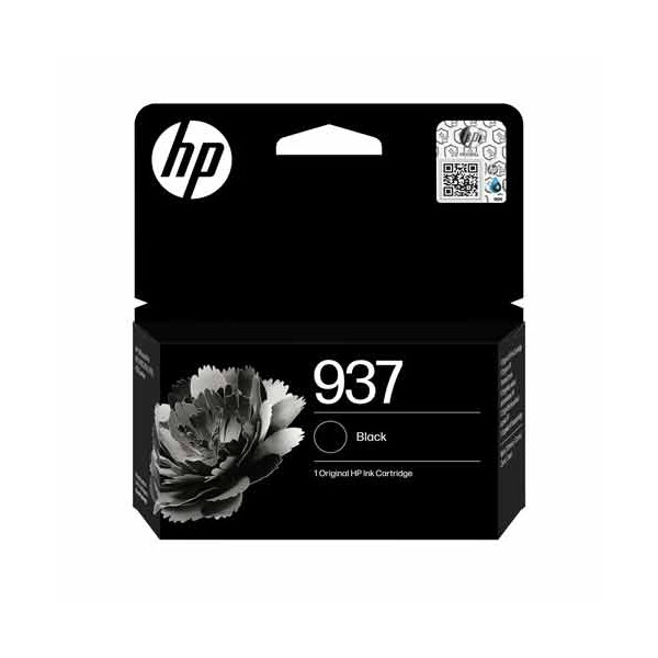 Original Tintenpatrone HP 937BK, 4S6W5NE, Druckerpatrone, Schwarz, OVP