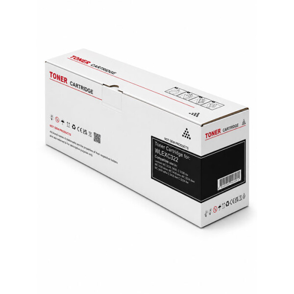 Kompatibler Toner mit Chip für Lexmark MC3224, MC3326 | 1.500 Seiten Schwarz