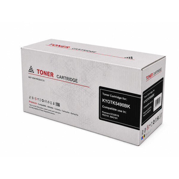 Kompatibel Toner mit CHIP zu Kyocera TK 5490K 1T02Y70NL0 fuer ECOSYS PA2100cx MA2100cfx Schwarz 2800 Seiten