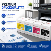 Kompatibel Toner SET mit CHIP zu Kyocera TK 5490K TK 5490C TK 5490M TK 5490Y fuer ECOSYS PA2100cx MA2100cfx CMYK Schwarz Cyan Magenta Yellow Set