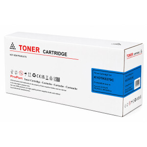 Kompatibel Toner mit CHIP hohe Kapazitaet zu Kyocera TK 5370C 1T02YJCNL0 fuer ECOSYS PA3500cx MA3500ci  Cyan 5000 Seiten
