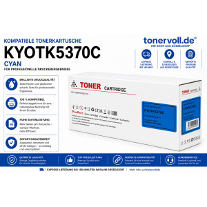 Kompatibel Toner mit CHIP hohe Kapazitaet zu Kyocera TK 5370C 1T02YJCNL0 fuer ECOSYS PA3500cx MA3500ci  Cyan 5000 Seiten