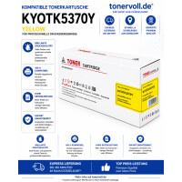 Kompatibel Toner mit CHIP hohe Kapazitaet zu Kyocera TK 5370Y 1T02YJANL0 fuer ECOSYS PA3500cx MA3500ci  Yellow 5000 Seiten