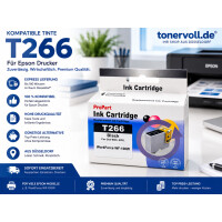 Kompatible Druckerpatrone T266 Schwarz für Epson WorkForce WF-100W