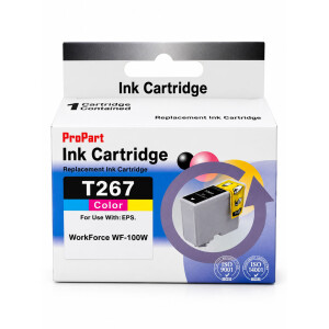 Kompatible Druckerpatrone T267 Farb für Epson WorkForce WF-100W
